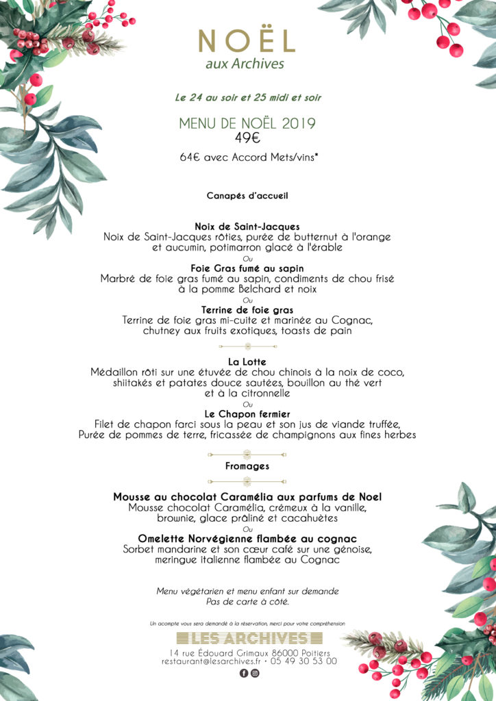 Menu De Noel Gastronomique 2016 - Get Images Two